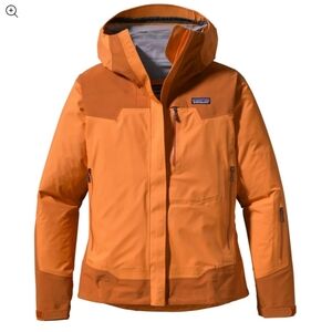 PATAGONIA Shelterstone Ski Jacket. Orange Colorblock. Size Medium